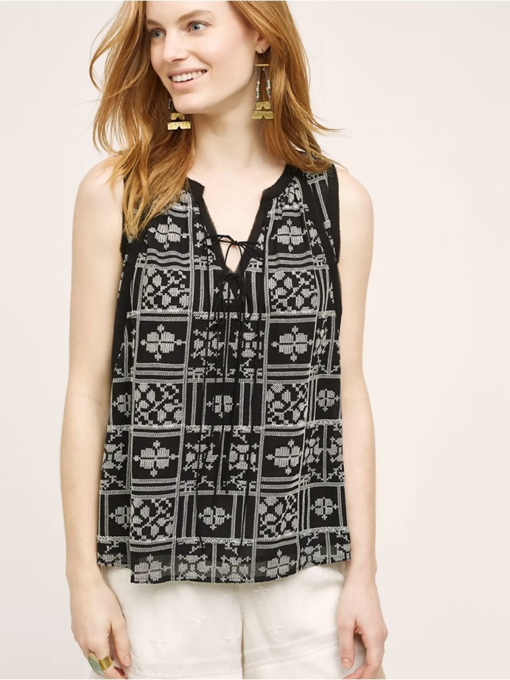 HD In Paris | Anthropologie Phlox Tank Women's Top Size S